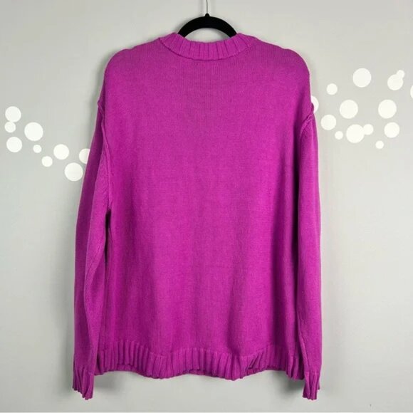 Collusion Unisex Logo Knit Sweater Size L Fuzzy Graphic Front - Picture 5 of 8